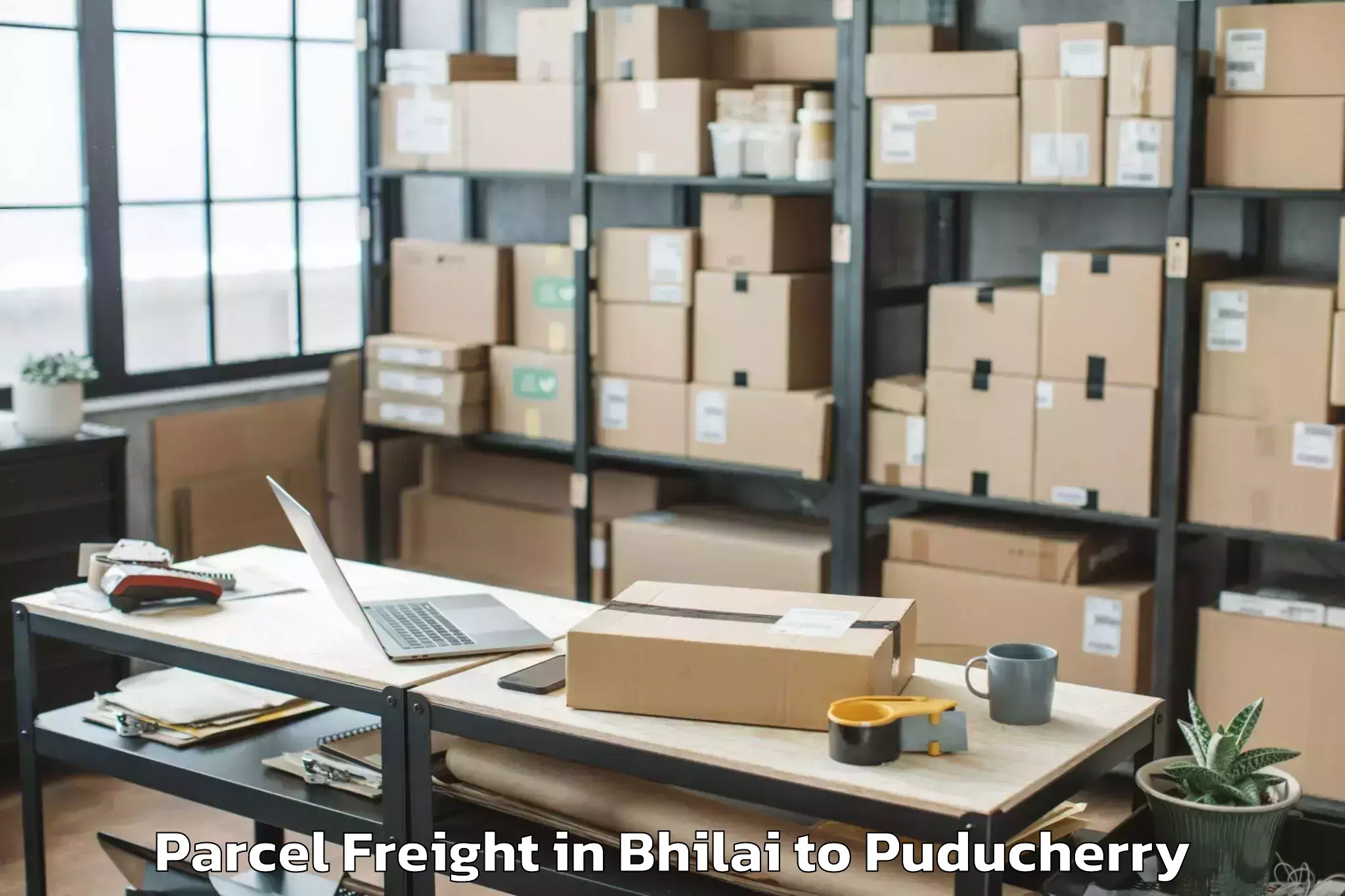 Quality Bhilai to Sri Balaji Vidyapeeth Puducher Parcel Freight